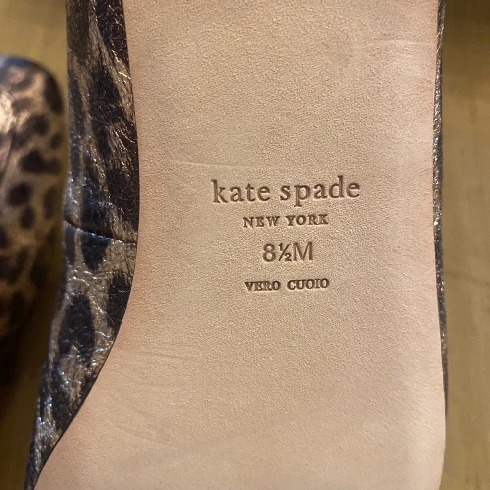 Kate Spade Women’s Lana Leopard Bronze Multi Brown Loafers new in box size 8.5
